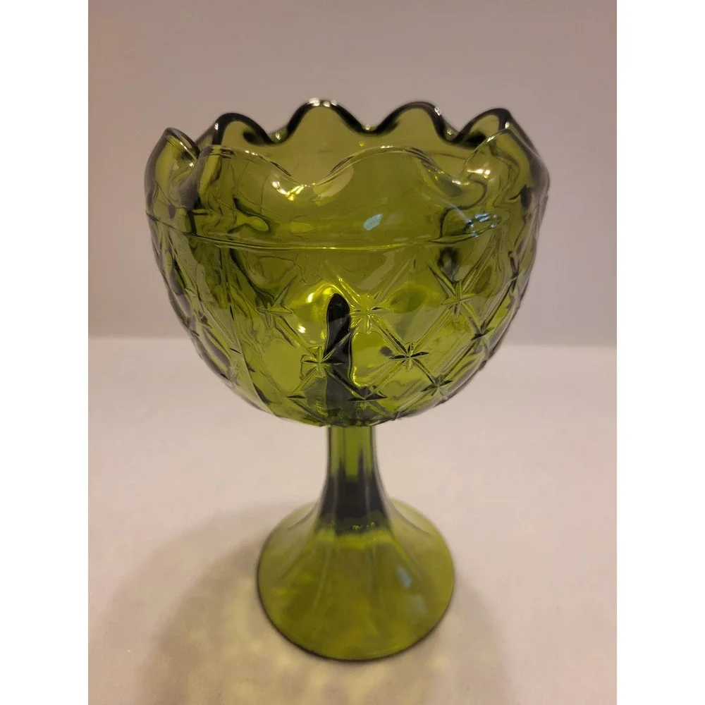 Vintage Glass Candy‎ Dish 8